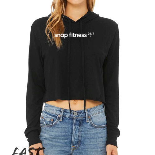 Snap Fitness - Women’s Triblend Cropped Long Sleeve Hoodie Thumbnail