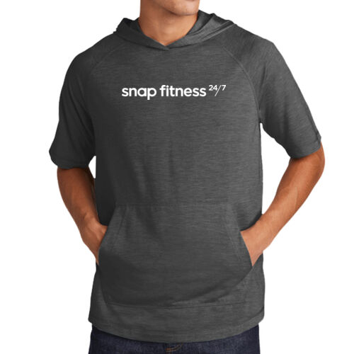 Snap Fitness - PosiCharge ® Tri Blend Wicking Short Sleeve Hoodie Thumbnail