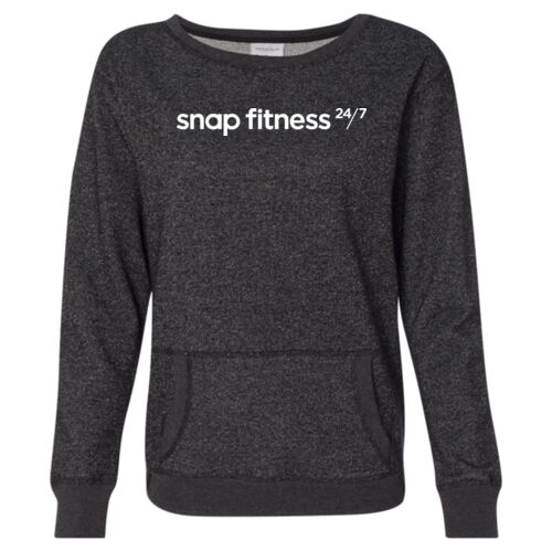 Snap Fitness - Women’s Glitter French Terry Sweatshirt Thumbnail