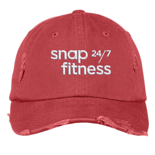 Snap Fitness - Distressed Cap - White Thumbnail