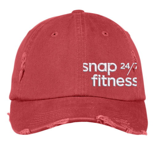 Snap Fitness - Distressed Cap - White Thumbnail