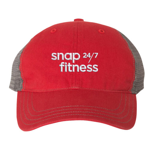 Snap Fitness - Garment-Washed Trucker Cap - White Thumbnail